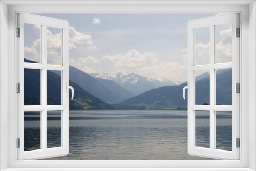 Fototapeta Naklejka Na Ścianę Okno 3D - Zellersee lake in Zell am See, Austria