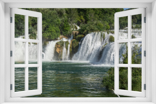 Fototapeta Naklejka Na Ścianę Okno 3D - waterfalls in Krka National Park Croatia