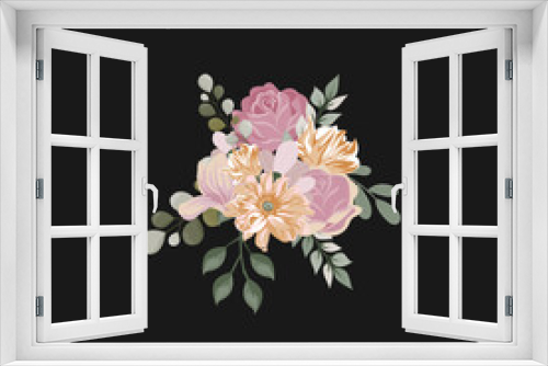 Fototapeta Naklejka Na Ścianę Okno 3D - Creative Professional Trendy Flowers Logo Design, Floral Designs in Editable Vector Format