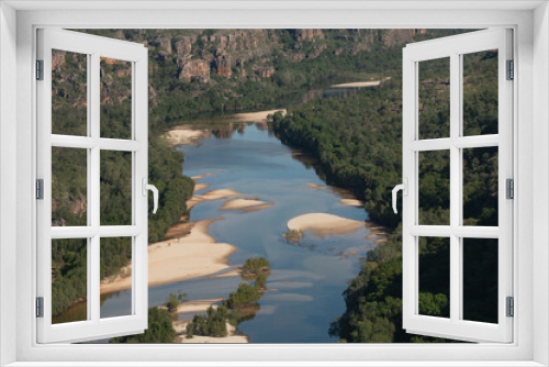 Fototapeta Naklejka Na Ścianę Okno 3D - Kakadu National Park ,Northern Territory, Australia. Aerial view of Arnham land and the east Alligator river.
