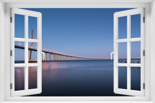 Fototapeta Naklejka Na Ścianę Okno 3D - Vasco da Gama Bridge, Lisbon
