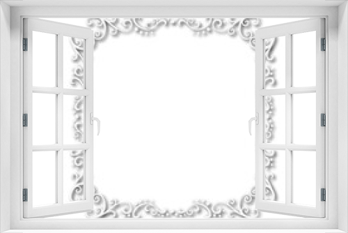 Fototapeta Naklejka Na Ścianę Okno 3D - frames in vintage style with elements of ornament, art, pattern, background, texture