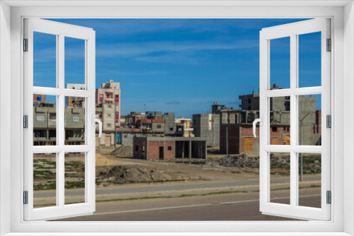 Fototapeta Naklejka Na Ścianę Okno 3D - Houses of Al Burj town, Egypt