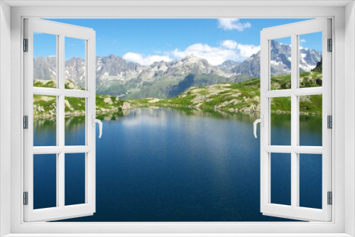 Fototapeta Naklejka Na Ścianę Okno 3D - Lac de Pétarel dans les Hautes-Alpes