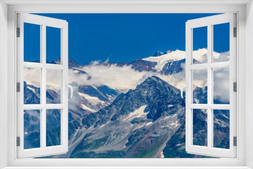 Fototapeta Naklejka Na Ścianę Okno 3D - Switzerland 2022, Beautiful view of the Alps from Brienzer Rothorn.