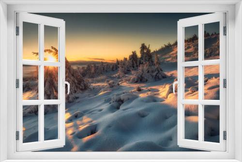 Fototapeta Naklejka Na Ścianę Okno 3D - Beskidy - Pilsko