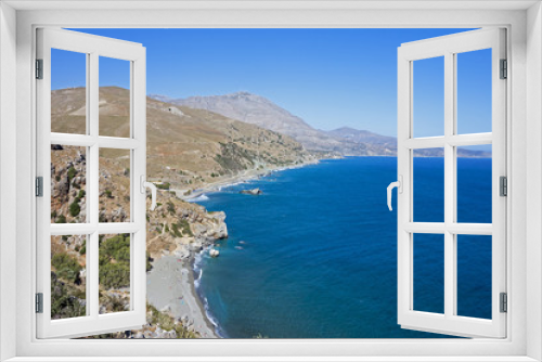 Fototapeta Naklejka Na Ścianę Okno 3D - Preveli bay, Crete