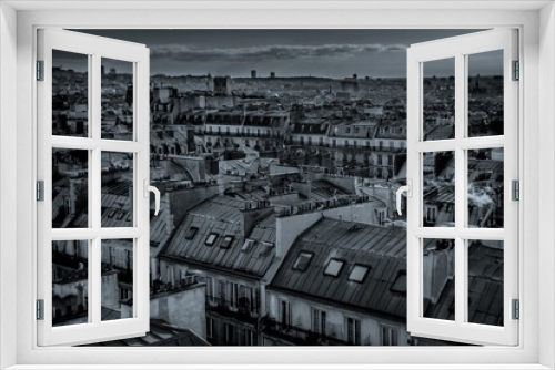 Fototapeta Naklejka Na Ścianę Okno 3D - Über den Dächern von Paris