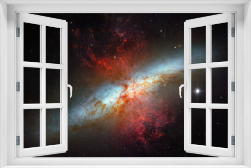 Fototapeta Naklejka Na Ścianę Okno 3D - Cosmos, Universe, Magnificent starburst galaxy Messier 82