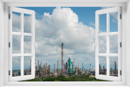 Fototapeta Naklejka Na Ścianę Okno 3D - Oil refinery of the state company Ecopetrol on the banks of the Magdalena river.Colombia