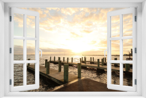 Fototapeta Naklejka Na Ścianę Okno 3D - Sunrise at the sea