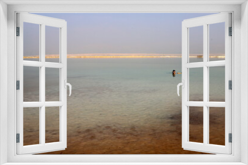 Fototapeta Naklejka Na Ścianę Okno 3D - Beach on the Dead Sea in southern Israel.