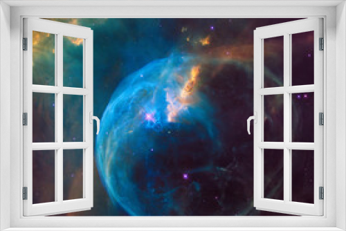 Fototapeta Naklejka Na Ścianę Okno 3D - Cosmos, Universe, Bubble Nebula, Galaxies in space. Abstract cosmos background, NASA