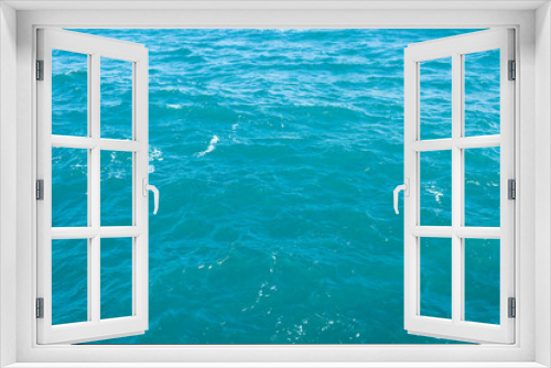 Fototapeta Naklejka Na Ścianę Okno 3D - Background of aquamarine sea water surface  