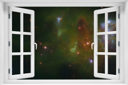 Fototapeta Naklejka Na Ścianę Okno 3D - Gas Nebula - Stars - Sun - Pillars of Creation - Deep Space -  Astrophotograph - Galaxys - Deep Field -  Astronomy - Cosmology - Astrophysics - Milky Way Galaxy - Universe - Cosmos - Science Fiction