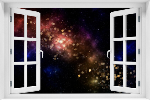 Fototapeta Naklejka Na Ścianę Okno 3D - Colorful galaxy outer space background Elements of this image furnished by NASA .