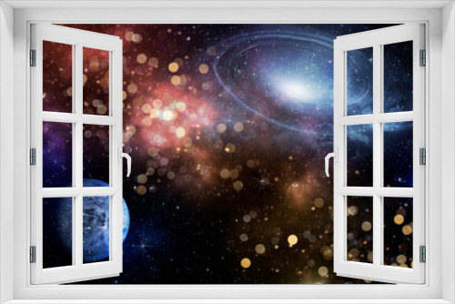 Fototapeta Naklejka Na Ścianę Okno 3D - Starfield galaxy spiral- Elements of this Image Furnished by NASA