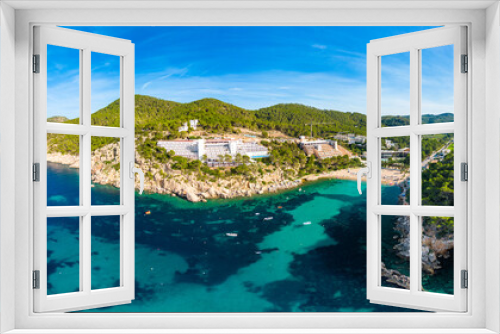 Fototapeta Naklejka Na Ścianę Okno 3D - Beach of Port Sant Miquel, Ibiza island in Spain
