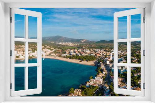Fototapeta Naklejka Na Ścianę Okno 3D - Santa Ponsa, Mallorca from Drone, Aerial Photography, Beach