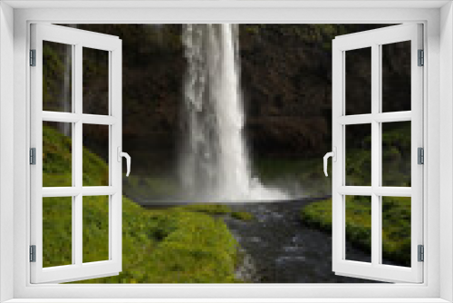 Fototapeta Naklejka Na Ścianę Okno 3D - Seljalandsfoss waterfalls in Iceland.