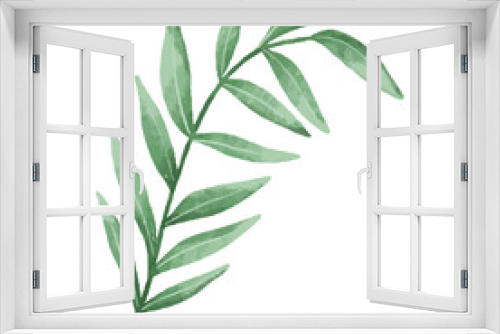 Fototapeta Naklejka Na Ścianę Okno 3D - cute vector botanical branch, leaf, hand painted illustration