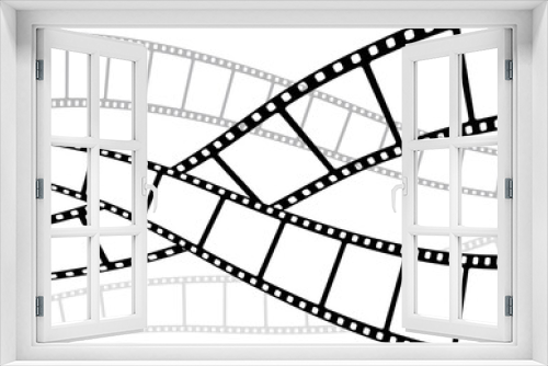 Fototapeta Naklejka Na Ścianę Okno 3D - Movie film strip , vector illustration