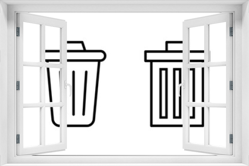 Fototapeta Naklejka Na Ścianę Okno 3D - Trash icon vector for web and mobile app. trash can icon. delete sign and symbol.