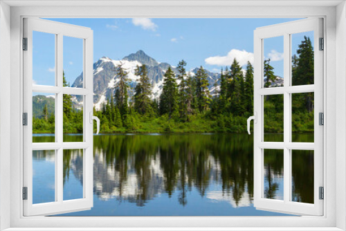 Fototapeta Naklejka Na Ścianę Okno 3D - Picture lake