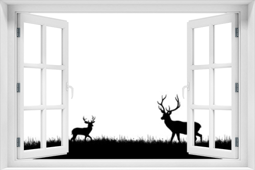 Fototapeta Naklejka Na Ścianę Okno 3D - deer in the forest