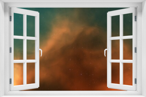 Fototapeta Naklejka Na Ścianę Okno 3D - Space nebula.
