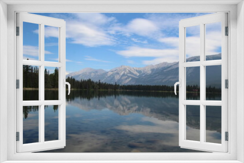 Fototapeta Naklejka Na Ścianę Okno 3D - Lake Edith, Jasper National Park, Alberta