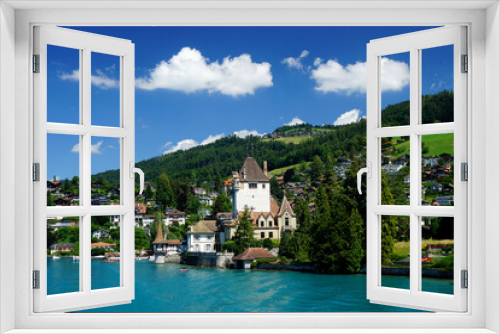 Fototapeta Naklejka Na Ścianę Okno 3D - Thunersee Alpen Schweiz