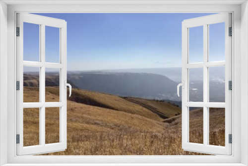 Fototapeta Naklejka Na Ścianę Okno 3D - Landscape of the outer rim of the Mount Aso caldera in Kumamoto, Japan