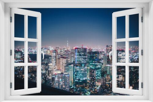 Fototapeta Naklejka Na Ścianę Okno 3D - sky deck night view.