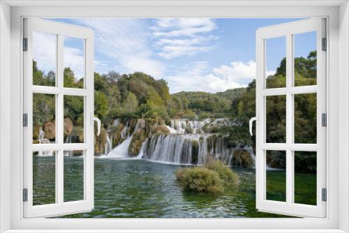 Fototapeta Naklejka Na Ścianę Okno 3D - krka national park Visovac Lozovac