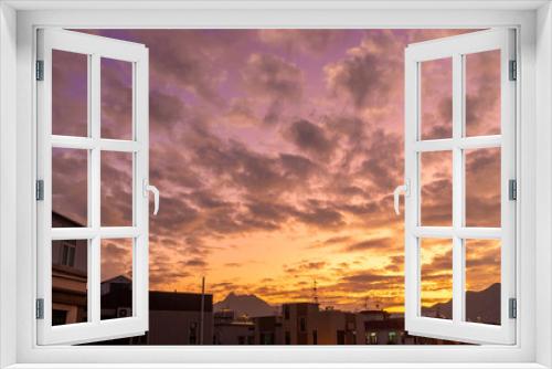 Fototapeta Naklejka Na Ścianę Okno 3D - CLOUDLY beautiful Sky in city