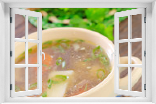 Fototapeta Naklejka Na Ścianę Okno 3D - fresh soup