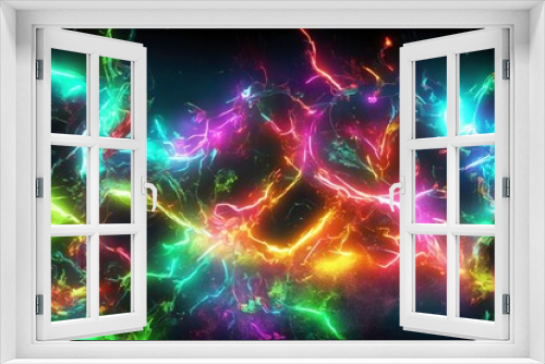 Abstract glowing neon background desktop wallpaper, grunge, vivid colors