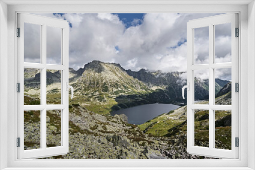 Fototapeta Naklejka Na Ścianę Okno 3D - Widok ze Szpiglasowego Wierchu na Tatry Polskie i Dolinę Pięciu Stawów