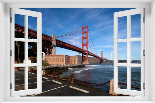 Fototapeta Naklejka Na Ścianę Okno 3D - Golden Gate Bridge, California