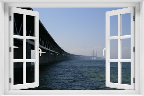 Fototapeta Naklejka Na Ścianę Okno 3D - Øresund Bridge