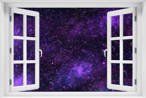 Fototapeta Naklejka Na Ścianę Okno 3D - Star Universe Space background with nebula and shining stars. Colorful cosmos with stardust and milky way galaxy. Starry night sky backdrop, stardust in deep universe