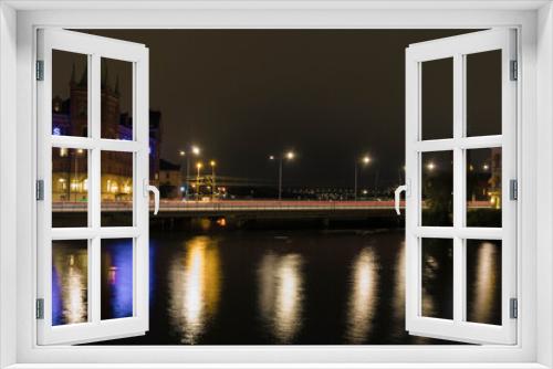 Fototapeta Naklejka Na Ścianę Okno 3D - nightview in stockholm