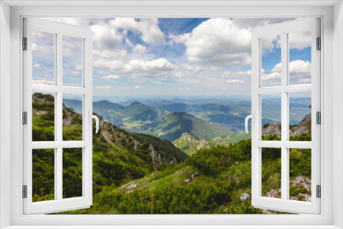 Fototapeta Naklejka Na Ścianę Okno 3D - landscape with sky and clouds