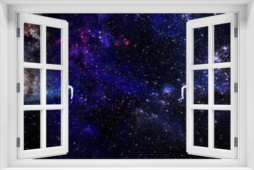 Fototapeta Naklejka Na Ścianę Okno 3D - Panorama Space scene with stars and galaxies. Elements of this image furnished by NASA