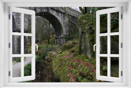 Fototapeta Naklejka Na Ścianę Okno 3D - The Luxulyan Valley and viaduct Cornwall