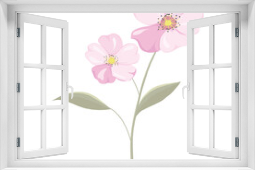 Fototapeta Naklejka Na Ścianę Okno 3D - Watercolor Flowers