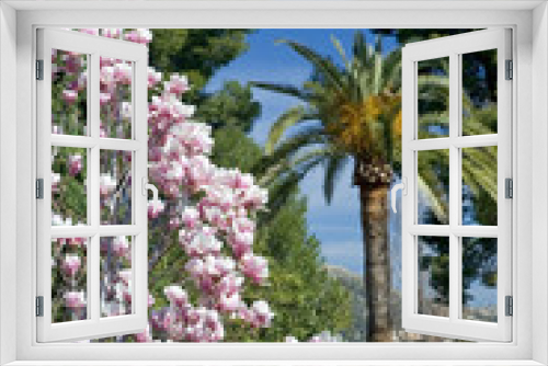 Fototapeta Naklejka Na Ścianę Okno 3D - gardens of alhambra palace in granada