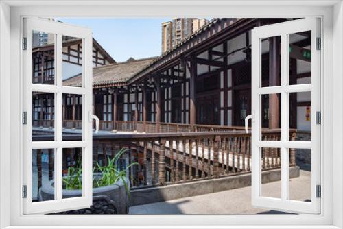 Fototapeta Naklejka Na Ścianę Okno 3D - Wang's Courtyard, Tanzishi Old Street, Chongqing, China