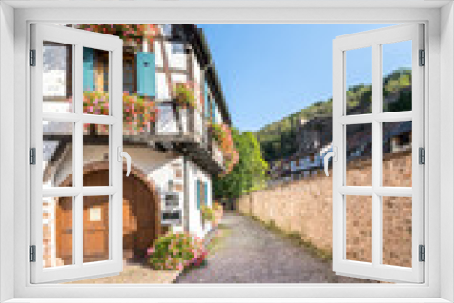 Fototapeta Naklejka Na Ścianę Okno 3D - Half-timbered houses in Kaysersberg, Alsace, France
